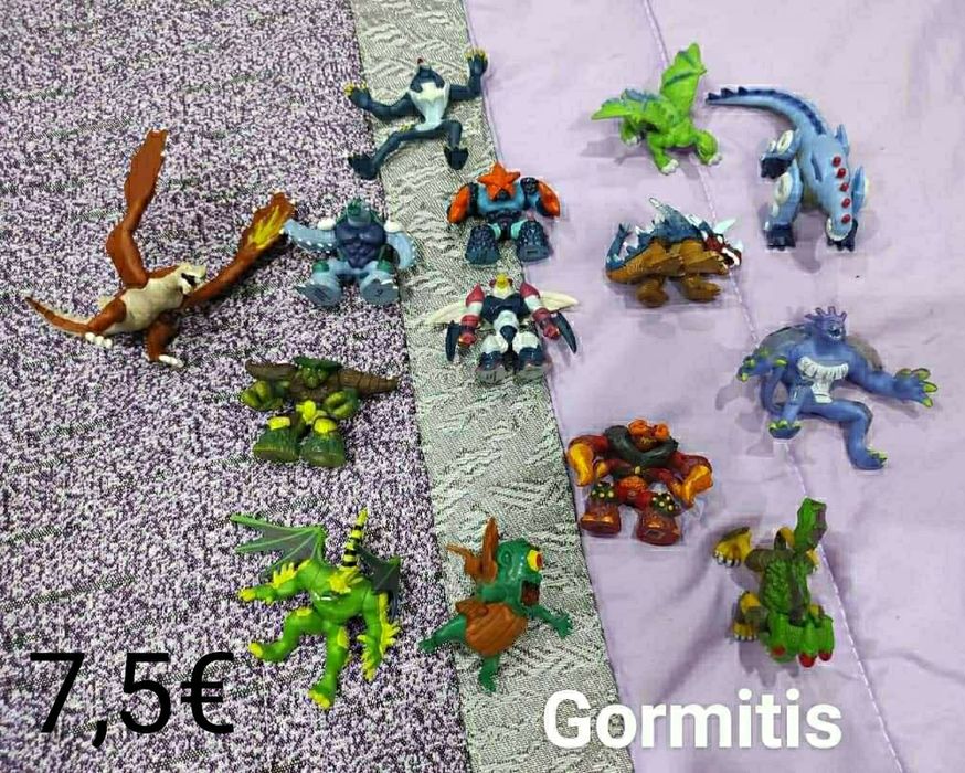 Figuras Super Mario/Pokémons/ Slugterra/ Gormitis/ Zumblys