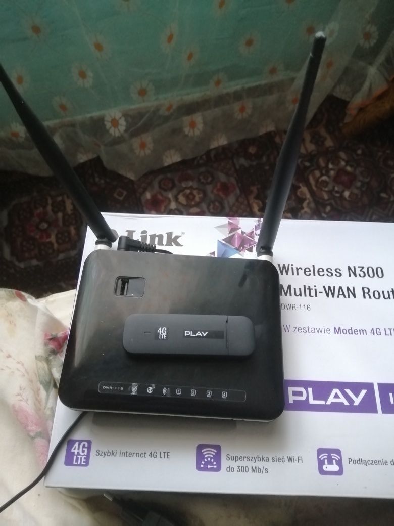 D-link роутер + модем 4g,Lte. Wi-Fi.