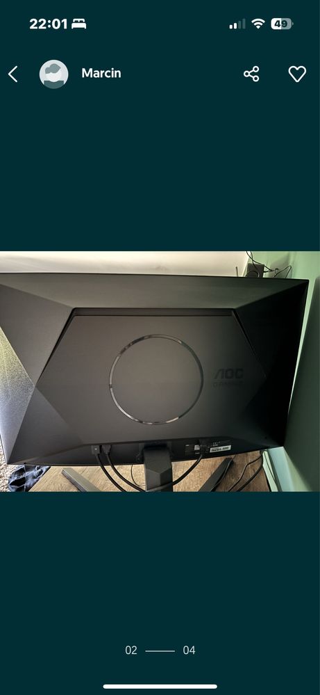 Monitor AOC CQ32G4VE 31.5" 2560x1440px 180Hz 0.5 ms cena do negocjacji