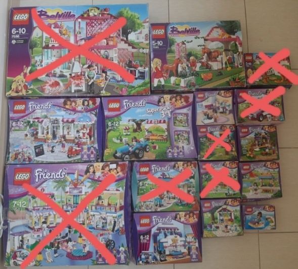 Оригінальне Лего 9 наборів для дівчини Lego Friends, Lego Belville