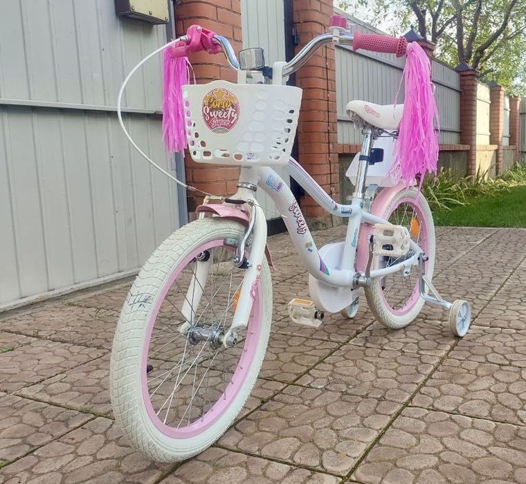 Велосипед для дівчинки з корзиною Corso