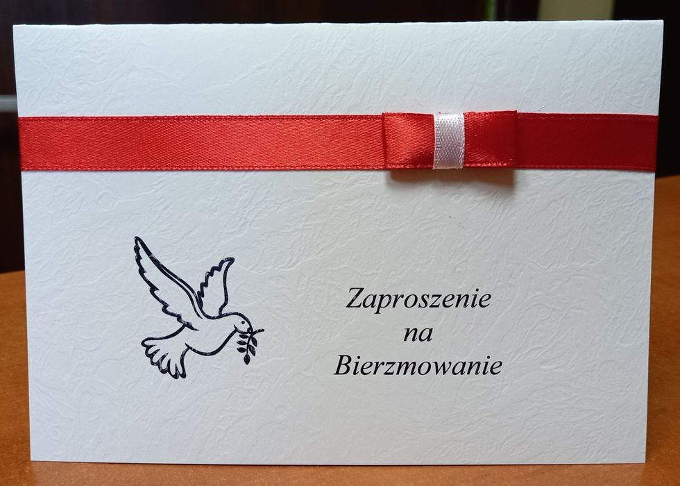 Zaproszenie na bierzmowanie zaproszenia
