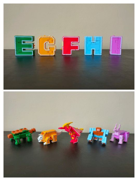 Є всі літери. Цифри, букви-трансформери Transbot Lingva Zoo, Combo