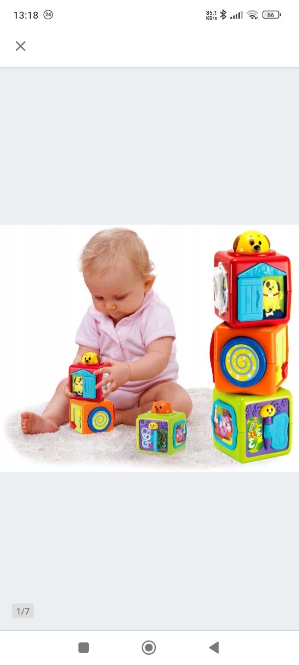 Smily Play wieża z klocków sensorycznych