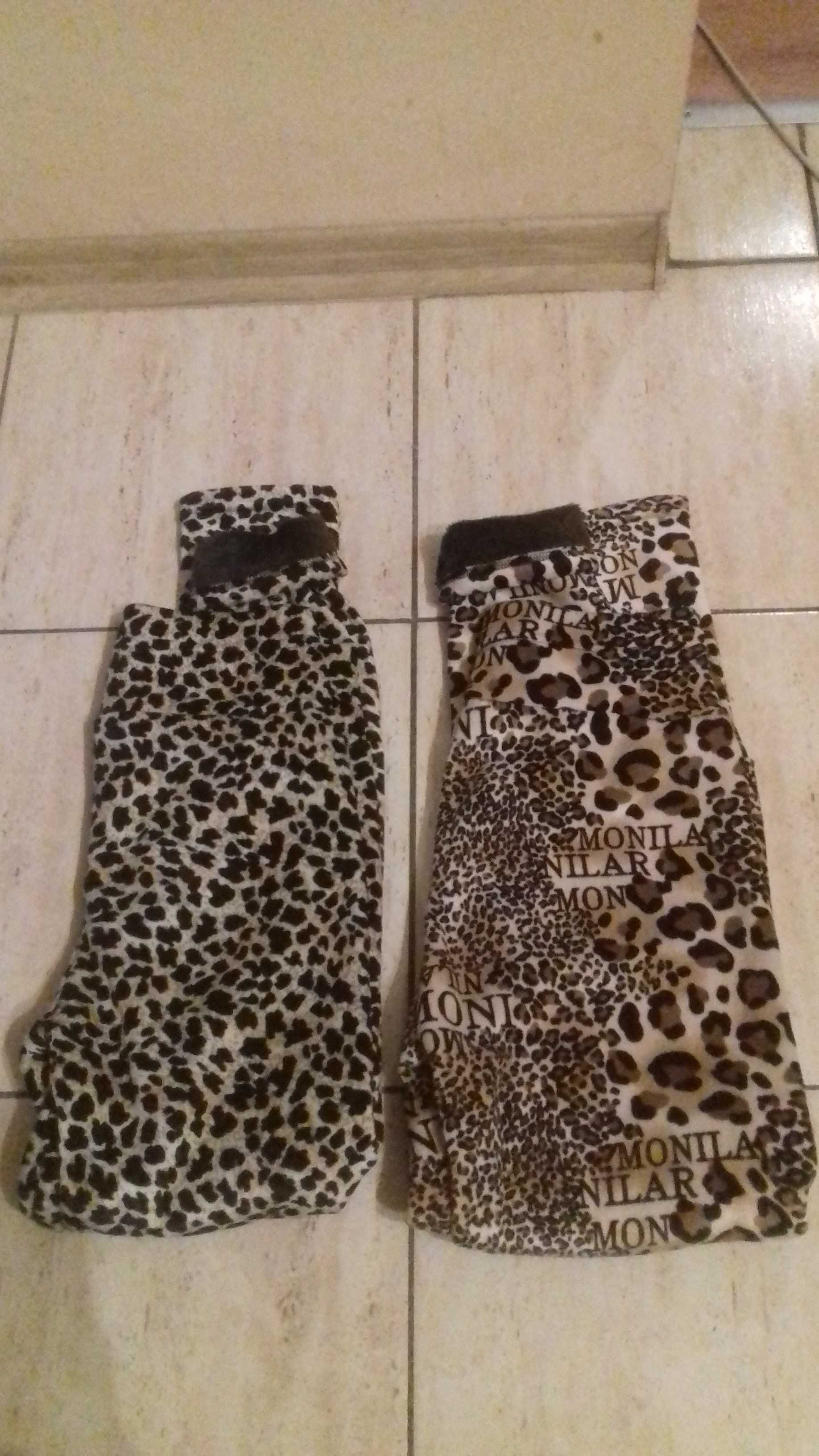 Legginsy nowe panterka 2szt ocieplane rozm M