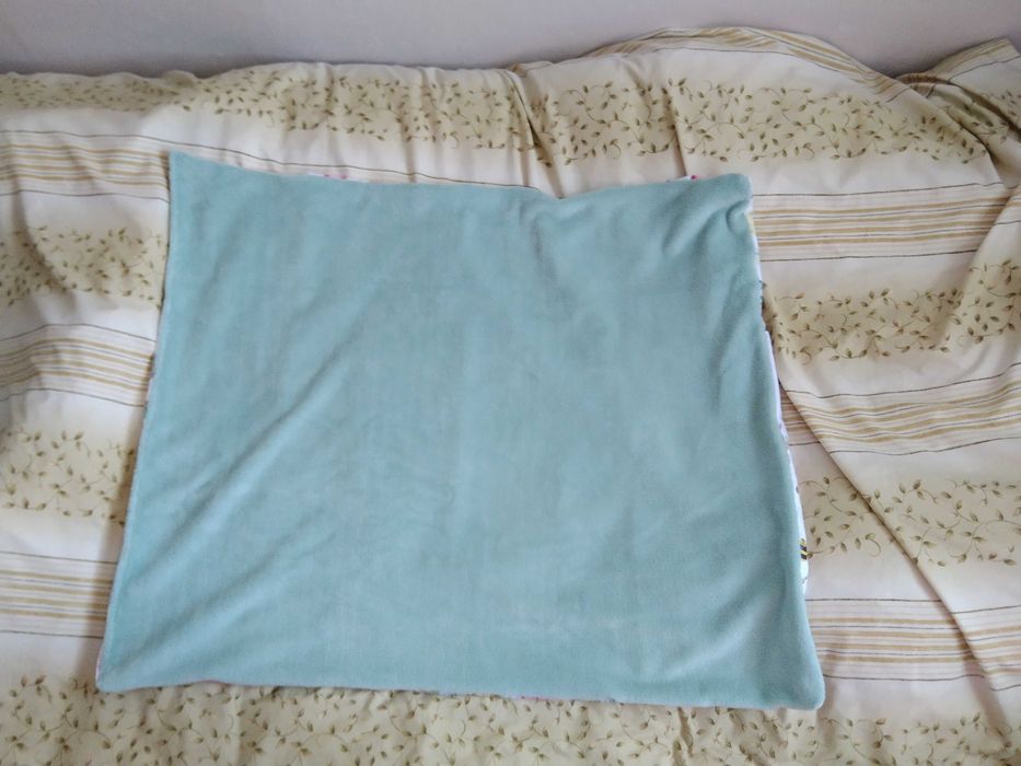 Kocyk dla niemowlaka bawełna z polarem