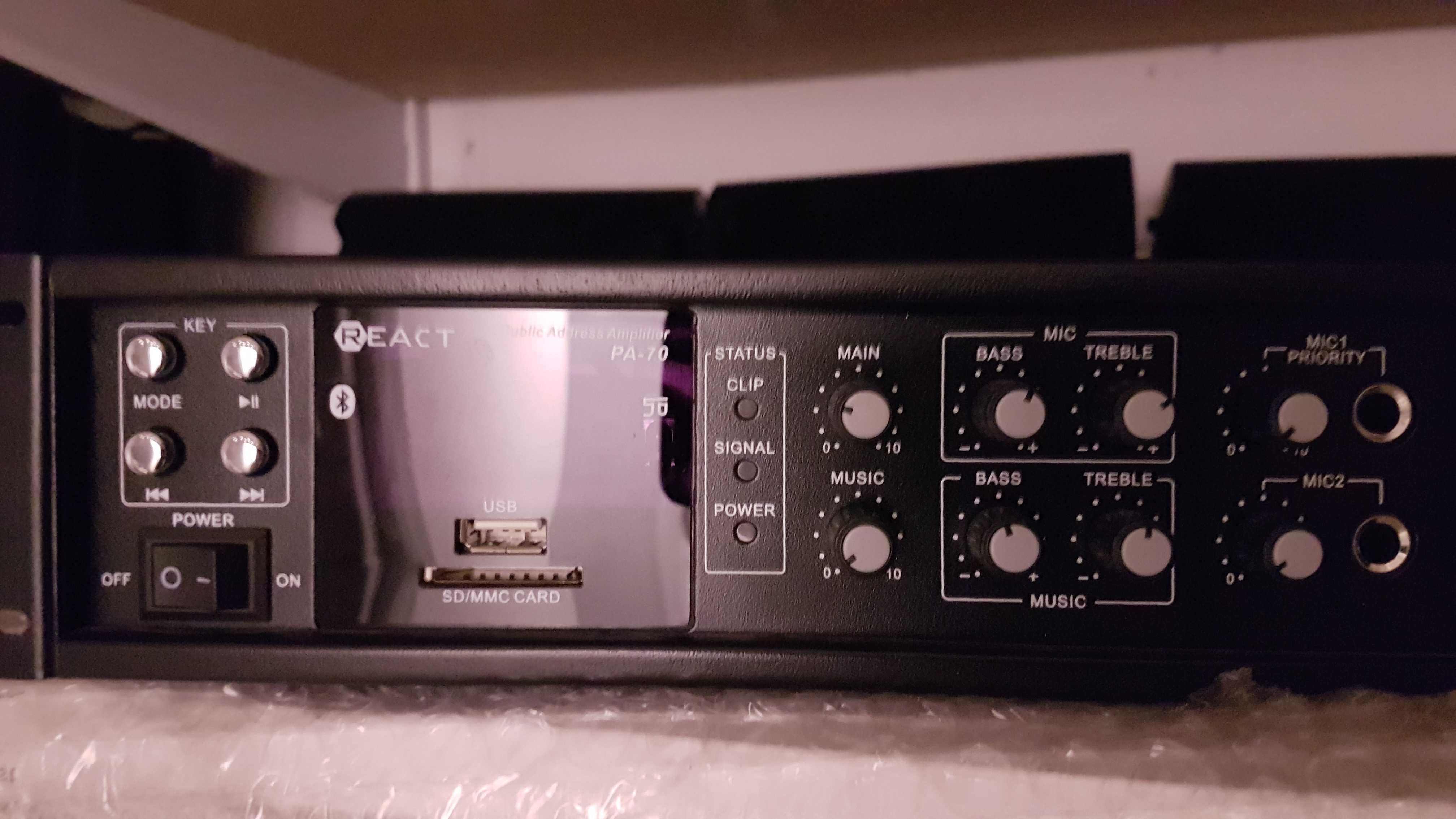 Wzmacniacz 100 V 150 W Koda React PA-70