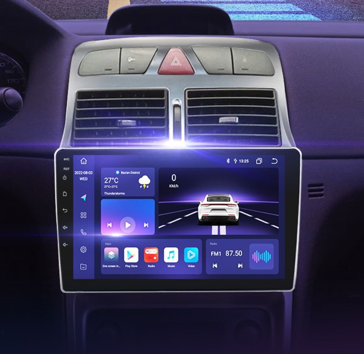 Radio nawigacja Peugeot 307 SW CC  2002 do 2013 ANDROID WIFI GPS BLUET