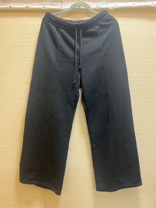 Жіночі спортивні чорні штани з флісом, теплі, zara l, л