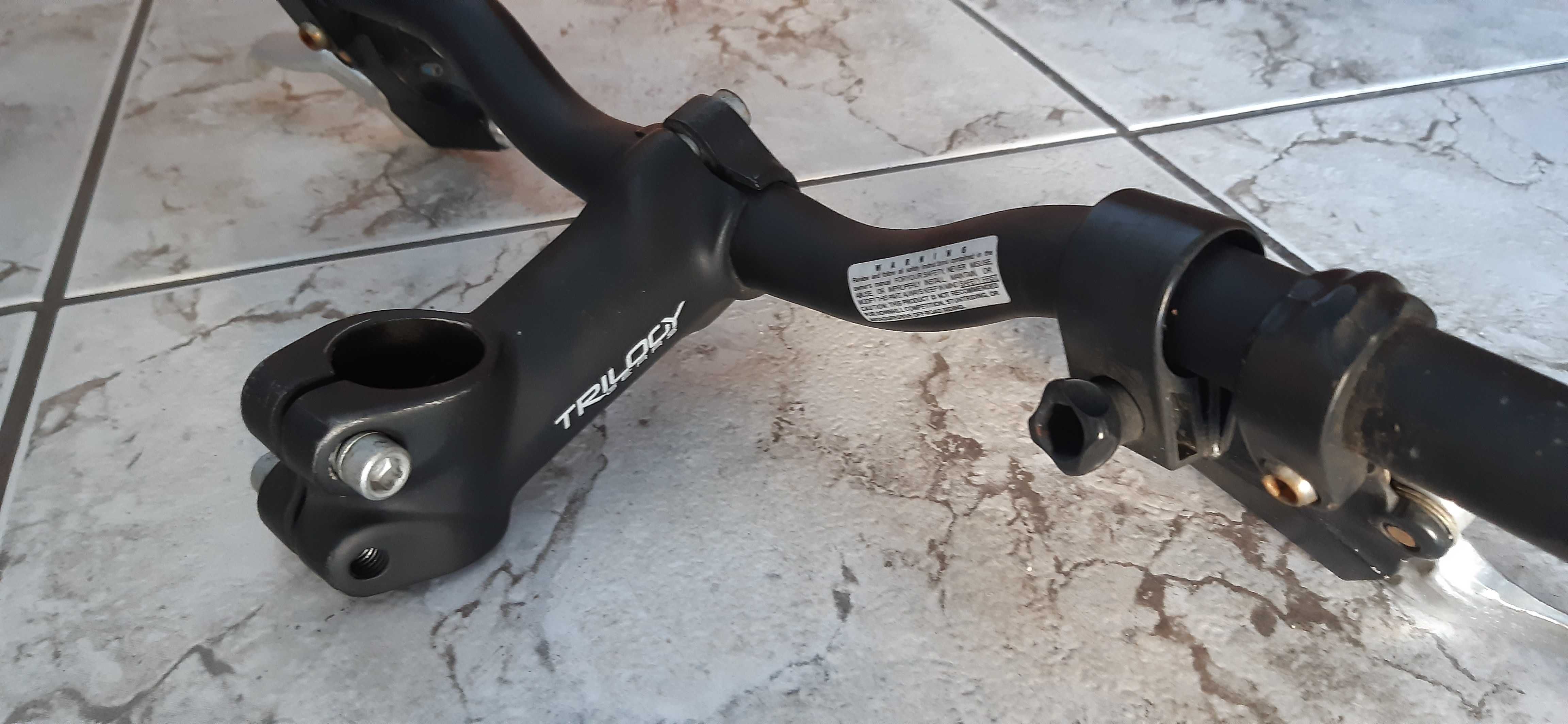 Kierownica rowerowa + mostek + klamki