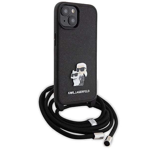 Etui Karl Lagerfeld Crossbody Saffiano Metal Pin Karl&Choupette na iPh