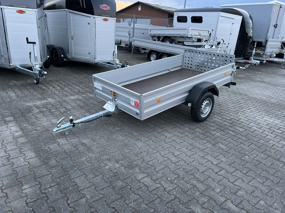 Przyczepa BOECKMANN lekka laweta kiper  750 kg Dmc NOWA 1.30x2,50