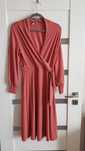 H&M sukienka kopertowy dekolt r m