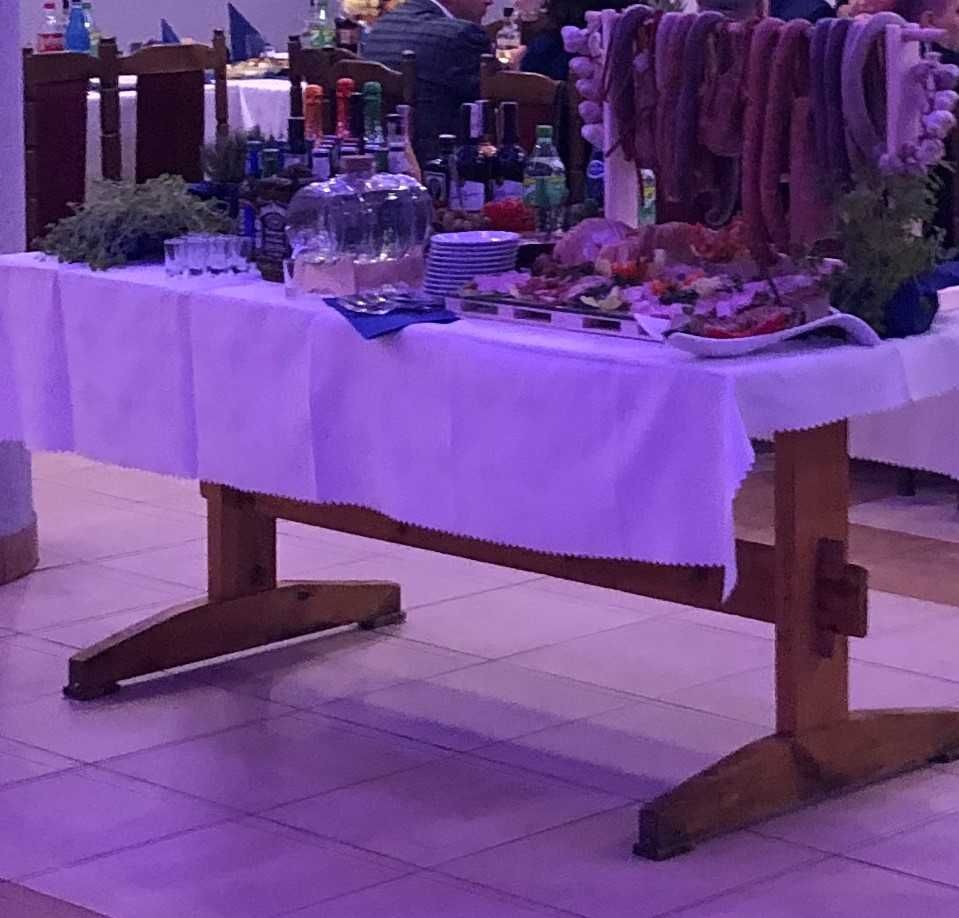 Zestaw na 18-tkę + wiejski stół 114 elem.