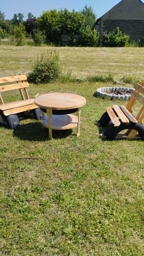 Meble ogrodowe, ręczna robota