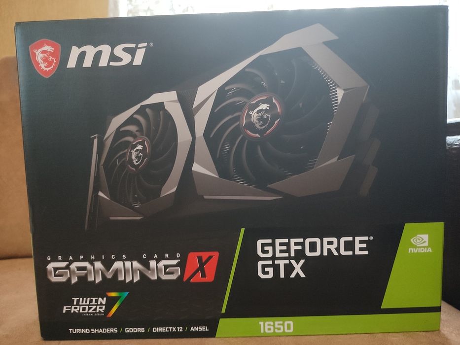 Видеокарта GeForce GTX 1650 GAMING X 4G. Торг