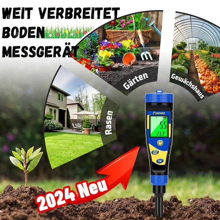 Inteligentny miernik PH wody gleby do trawy szklarni app BT 760