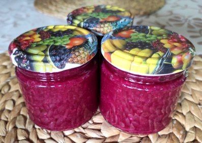 Konfitura z płatków róży jadalnej.360 gr.