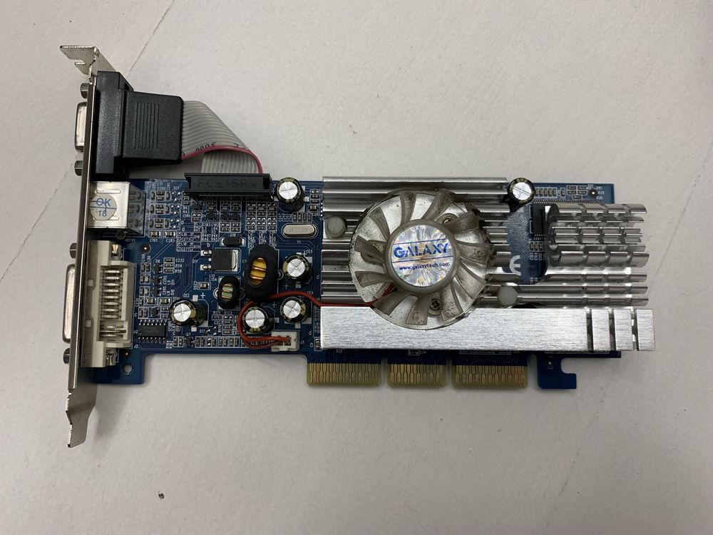 Відеокарта galaxy gf6200a agp8x 128mb ddr 64bit w/tv/dvi