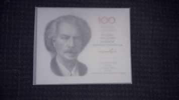 Banknot kolekcjonerski 19 zł-Paderewski-100 lat PWPW