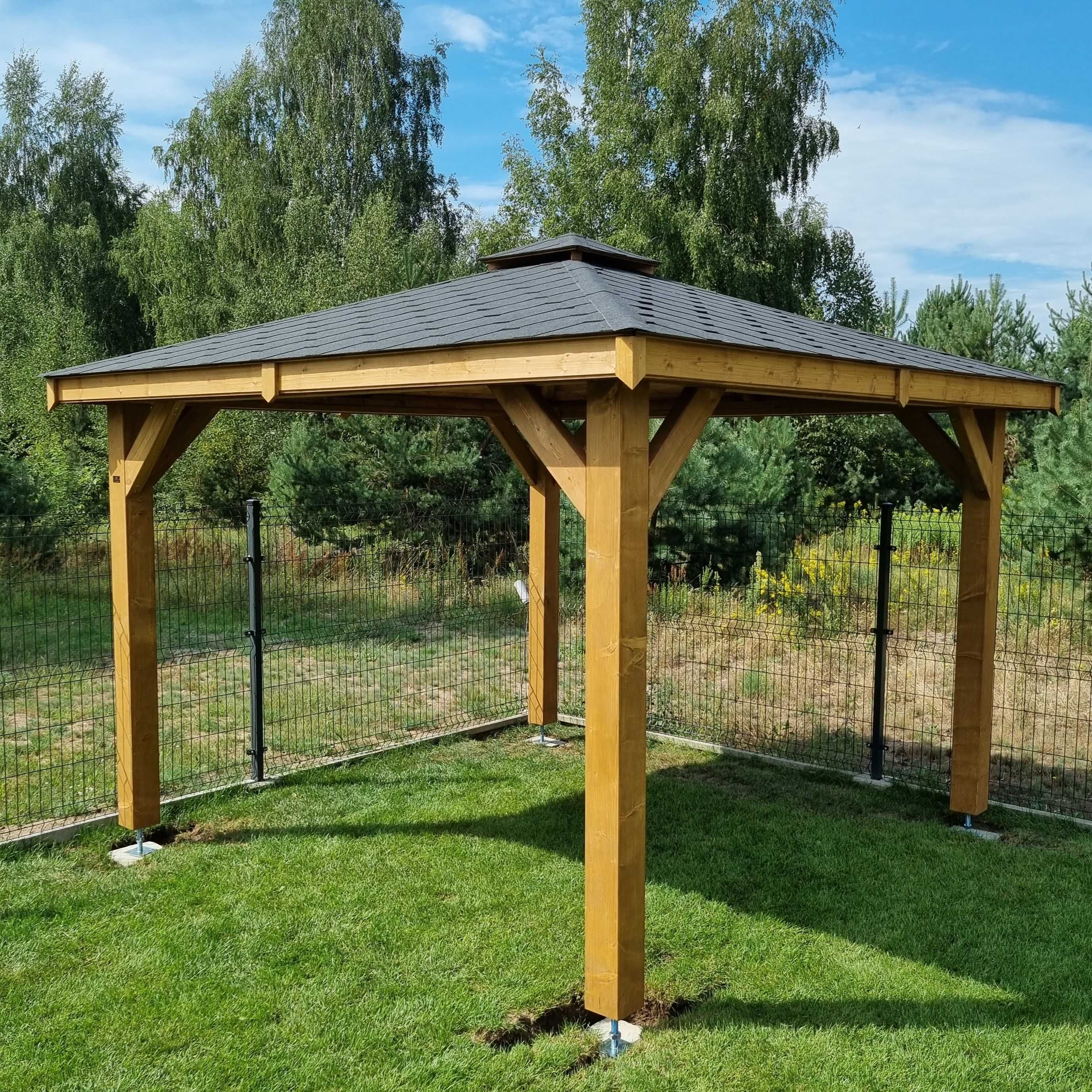 Altana ogrodowa MALTA 3X3 altanka wiata zadaszenie pergola słupy12x12