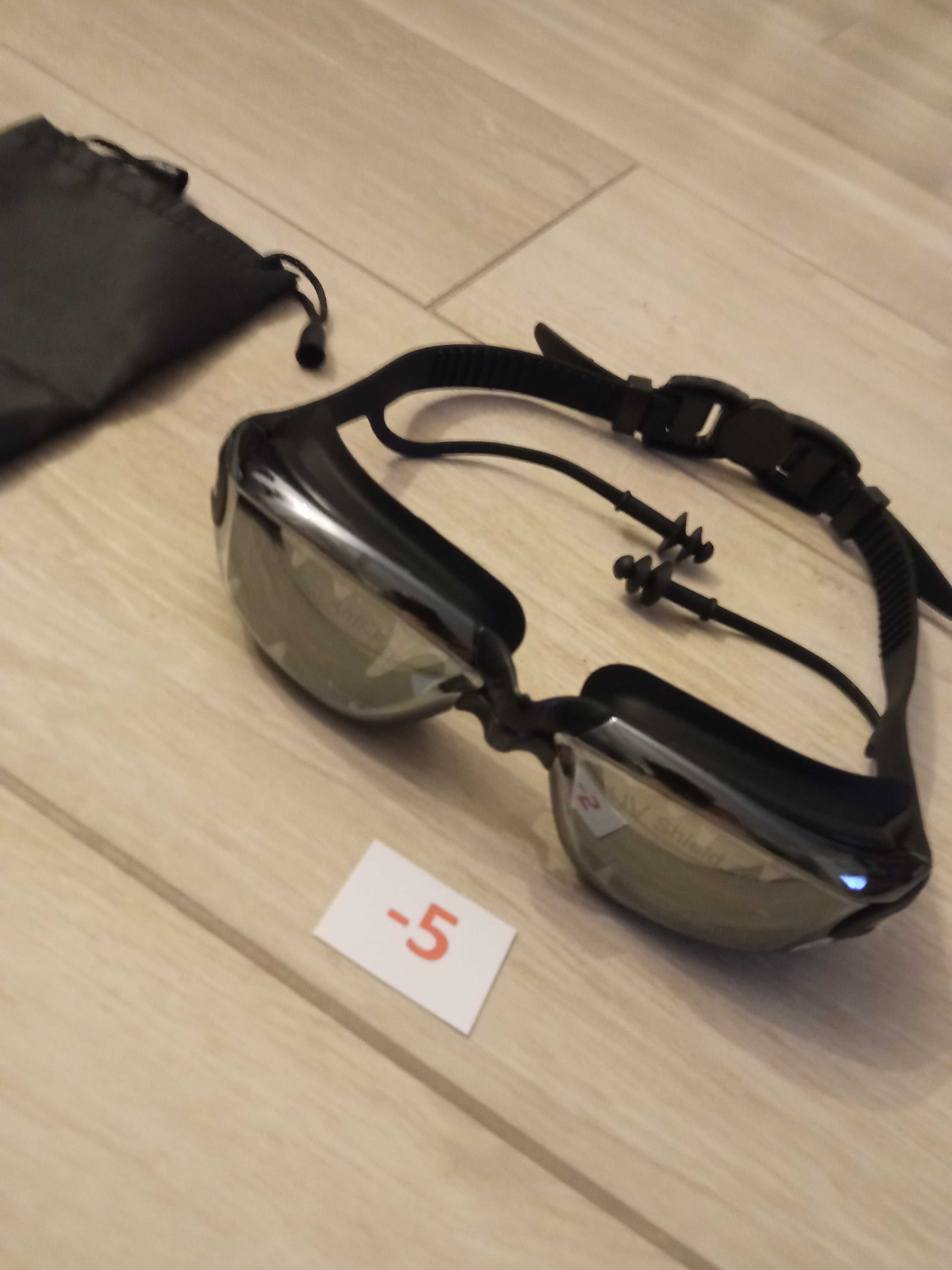 New swimming goggles – 5 diopters