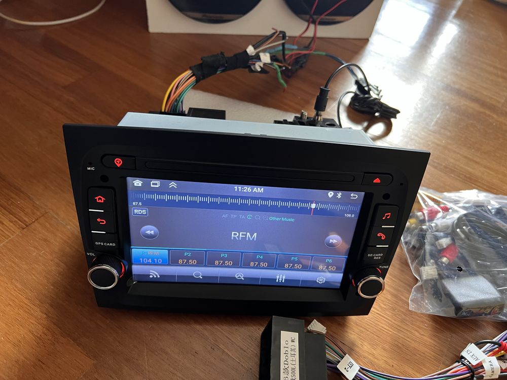 Radio android fiat doblo Carplay android auto Novo