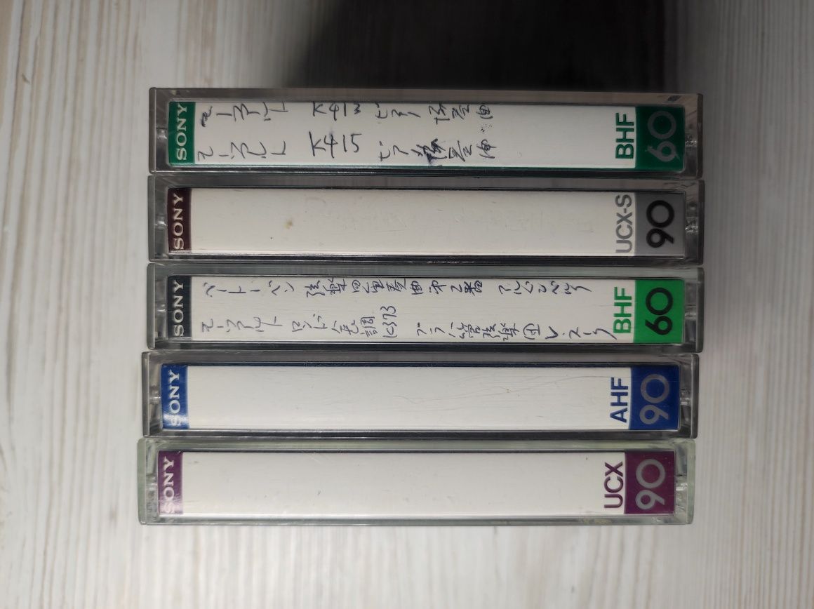 Аудіокасети Sony AHF, BHF, UCX, UCX-S