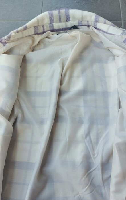 Kurtka koszulowa ciepła krata guziki S 36