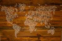 Mapa String Art Hand Made