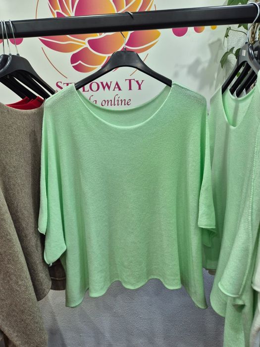 Sweterek miętowy