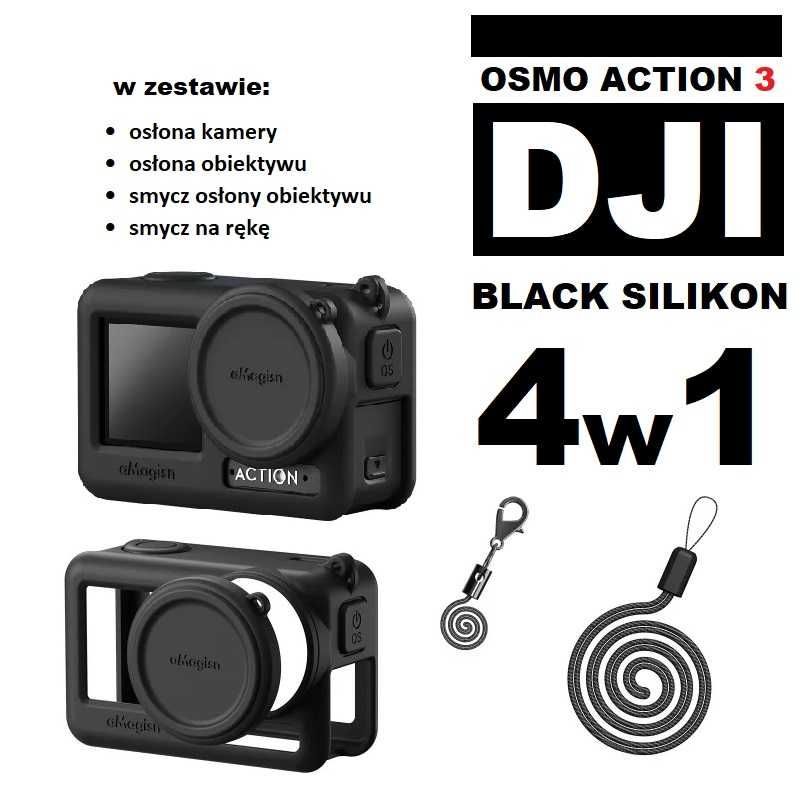 osłona silikonowa kamery + kapsel + 2 smycze DJI Osmo Action 3 BLACK
