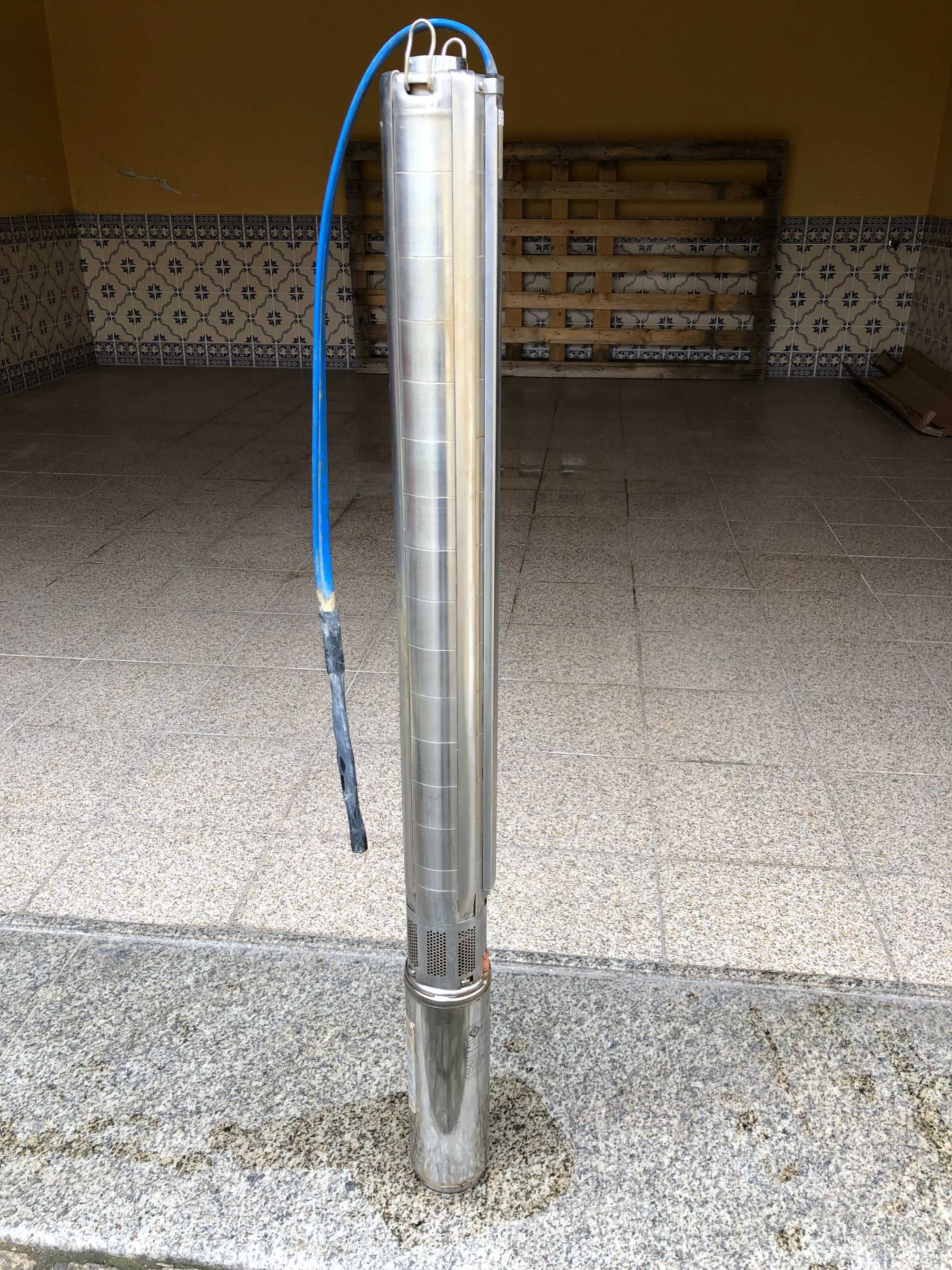 Bomba Agua Furo ou Poço Inox com o quadro