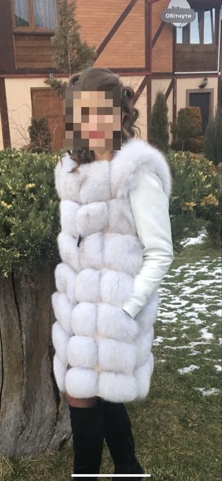 Натуральна хутряна безрукавка