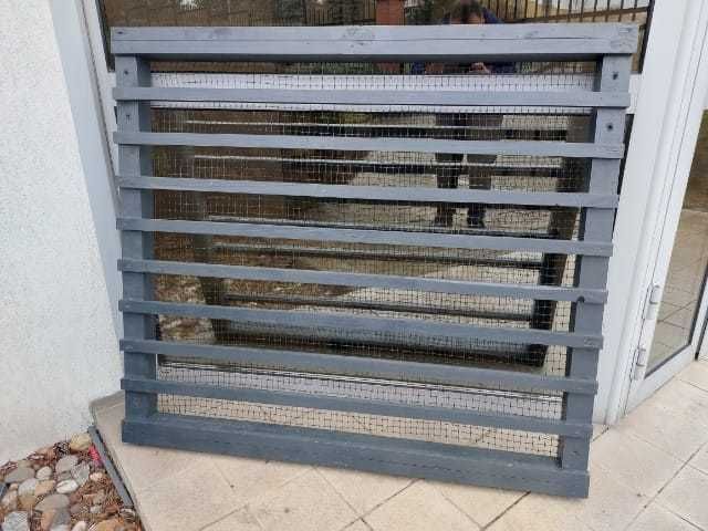 Balkon Francuski 120 szer x 110 wys sucha sosna kolor RAL 7014