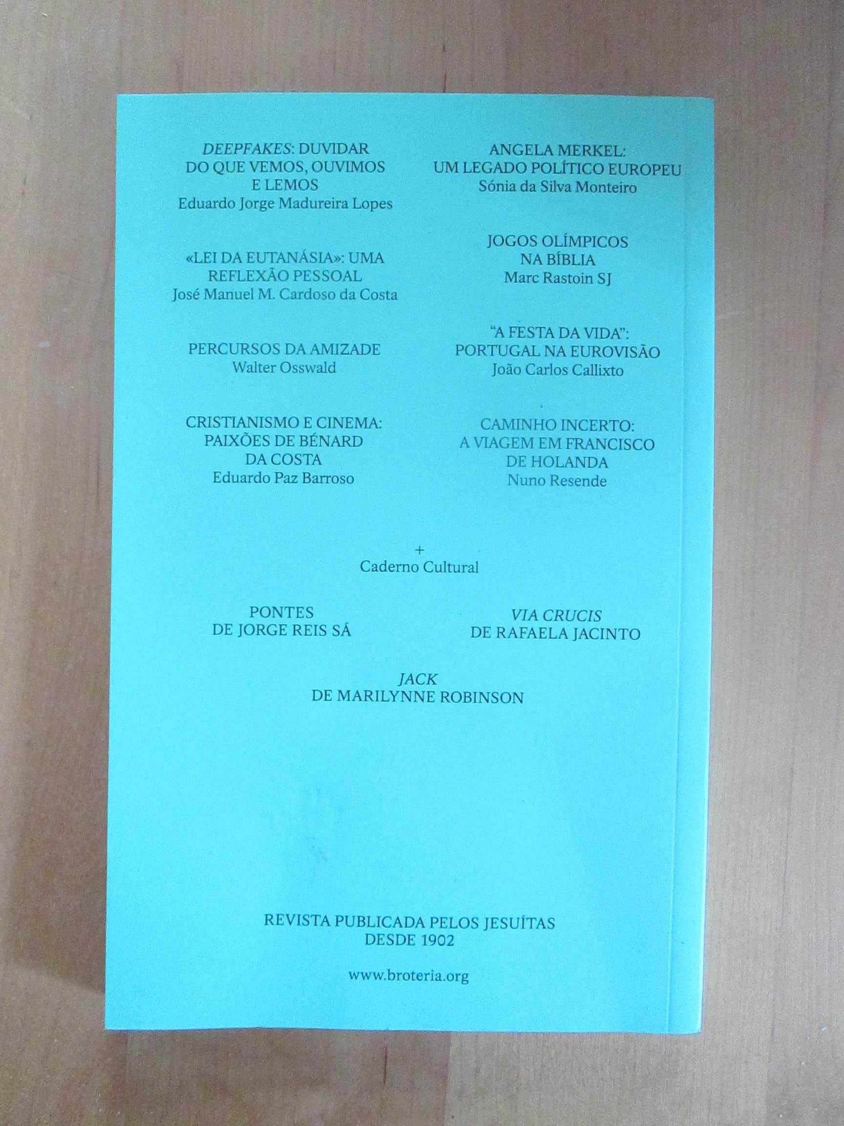 Revista Brotéria, de Julho de 2021