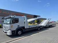 Mercedes-Benz ATEGO 1224 L EURO 6 AUTOTRANSPORTER LAWETA PRZEWÓZ POJAZDÓW  nr.167 AutoTransporter HÖÖTMANN Hydraulika Piętra Szuflada Łóżko