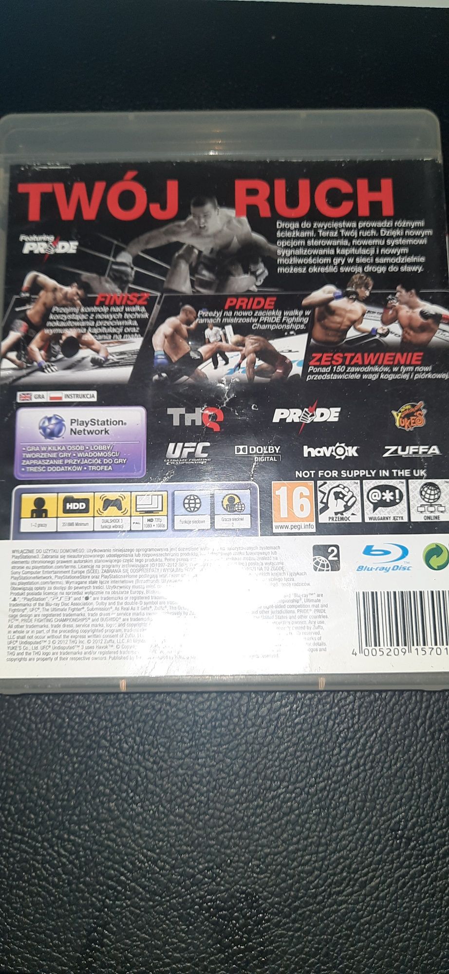 UFC 3 Undisputed na ps3