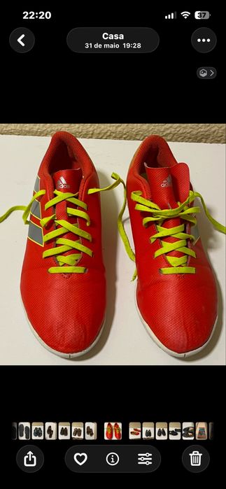 Chuteiras Futebol ADIDAS MESSI  Vermelhas n. 38