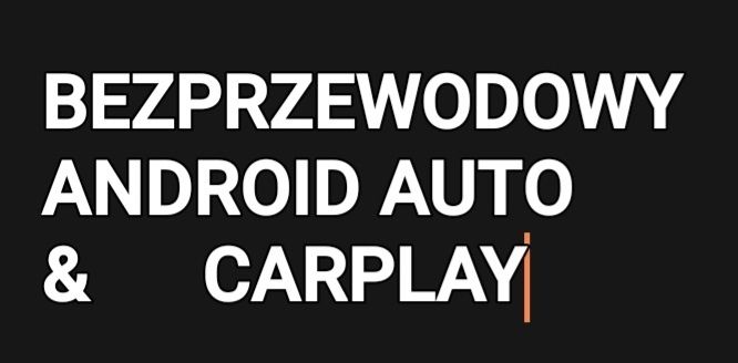 Bezprzewodowy Android Auto i CarPlay do 99proc. aut Adapter WiF i BTi