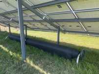 Folia basenowa solarna 11x4 m ze zwijaczem aluminiowym