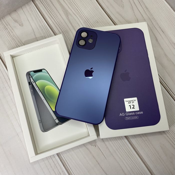 Чохол AG GLASS MagSafe Case для iPhone 12 / 12 Pro Max / 13 Pro Фіолет