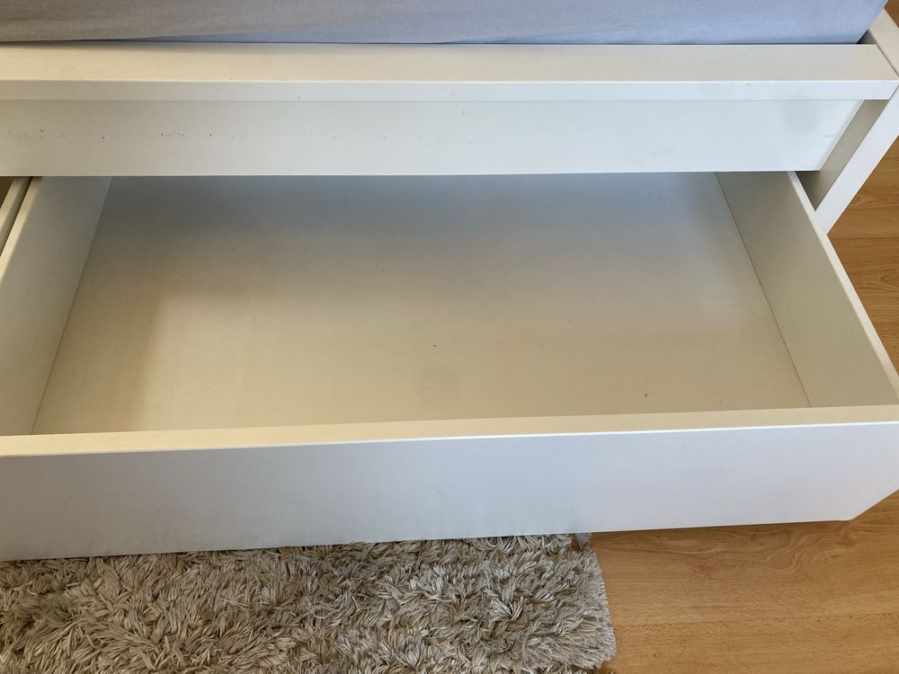 Łóżko MALM IKEA 160x200 2 pojemniki