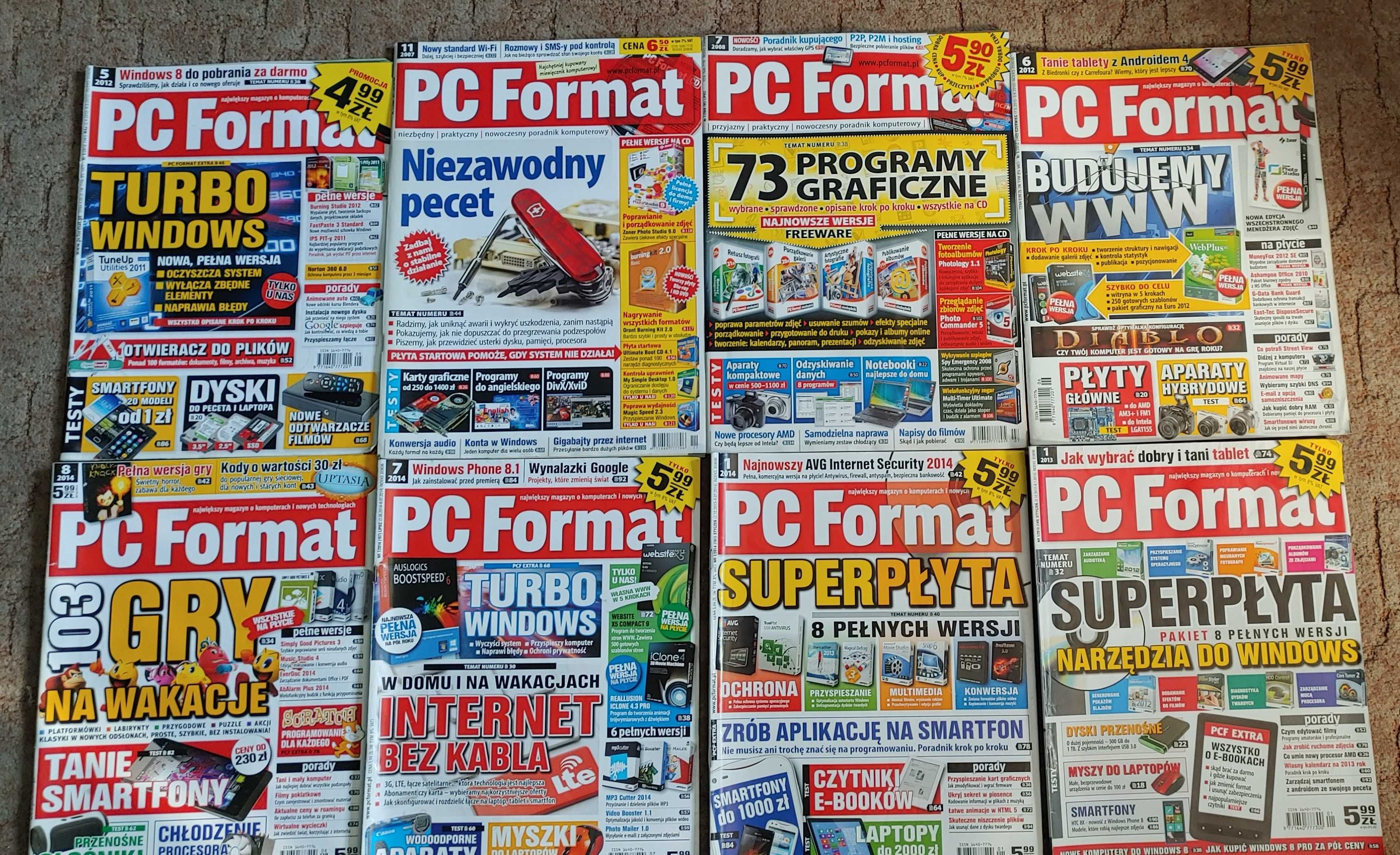 Kolekcja PC Format - 12 Numerów z Lat 2007-14