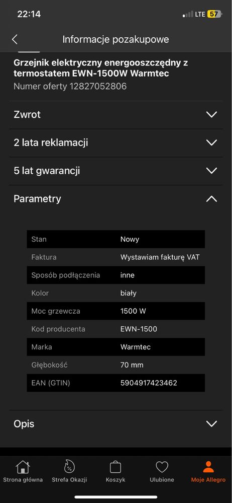 Grzejnik konwektorowy