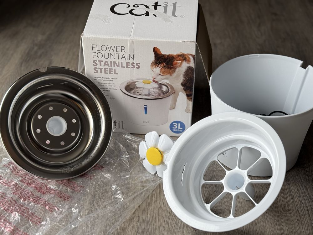 Bebedouro fonte Catit aço inoxidável 3L
