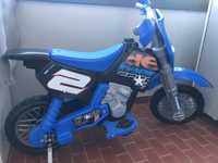 Moto elétrica Feber rider cross 6v, azul