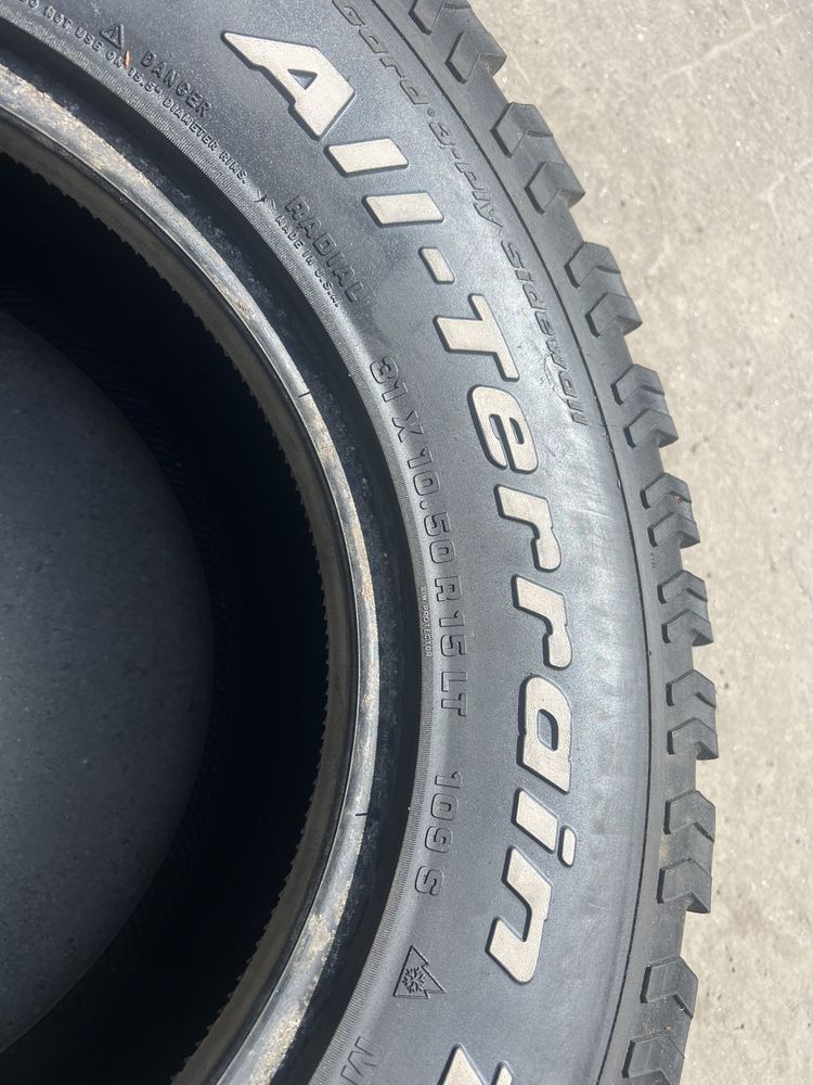 Шини болотяні 31X10.50 R15 LT BF Goodrich