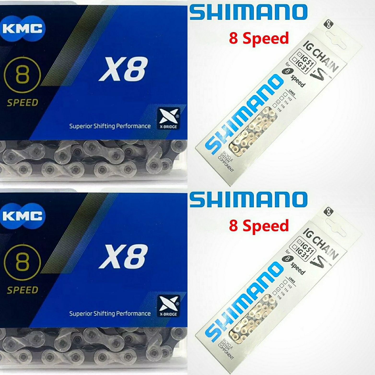 Цепь 6 7 8 9 10 скоростей Shimano kmc ланцюг кмс шимано