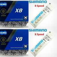 Цепь на велосипед KMC 8x Shimano 6 7 8 скорости  ланцюг кмс шимано